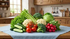 Verduras con 10–35 kcal por 100 g: lista para una dieta ligera